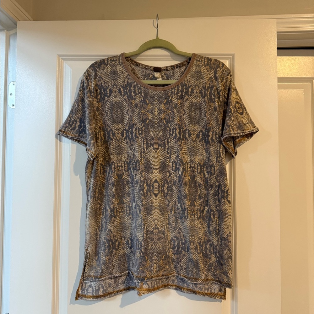 We The Free Snake Print Top -